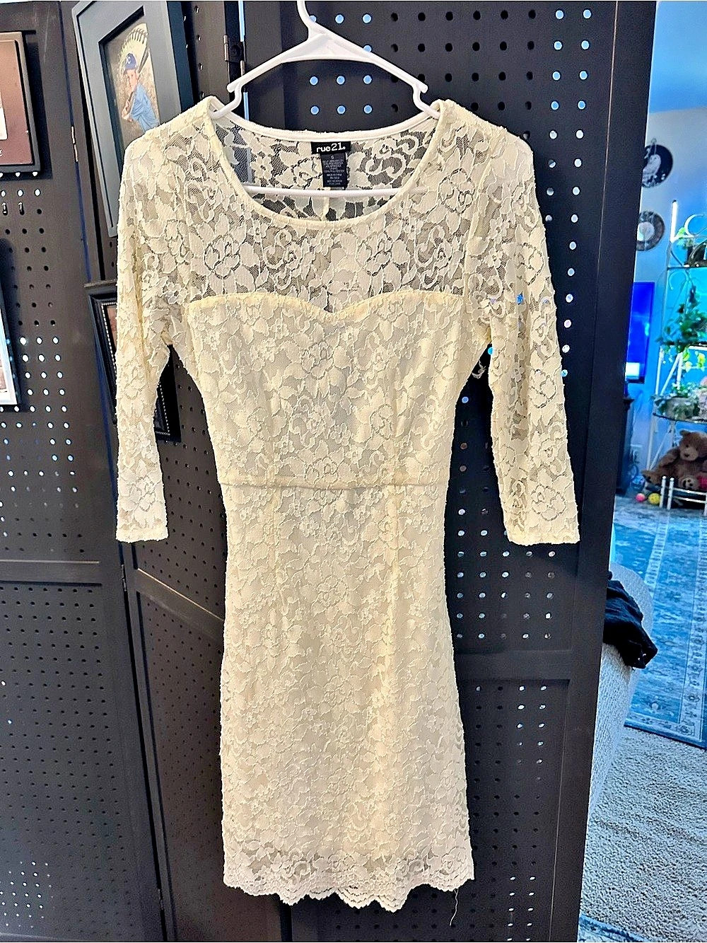 Rue21 Lace Mini Dress in Cream Size Small NWT